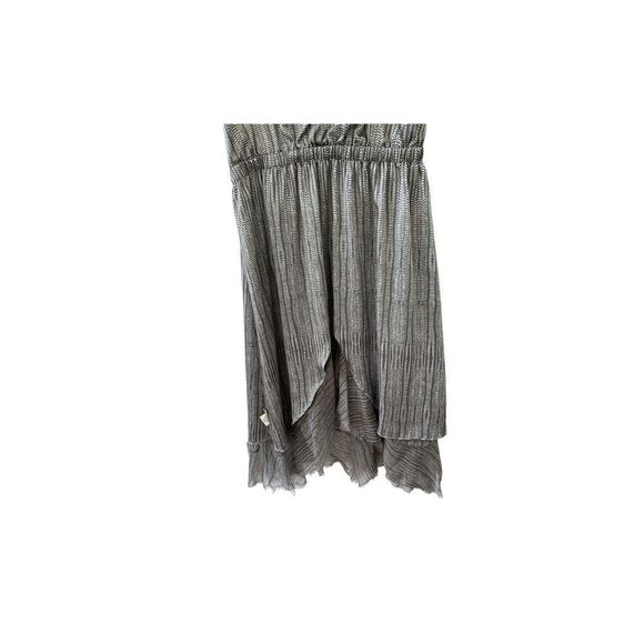 L’Agence Pur Amour Sophie Ruffle Silk Chiffon Cobra Print Dress Women’s Size 10 - Picture 10 of 11